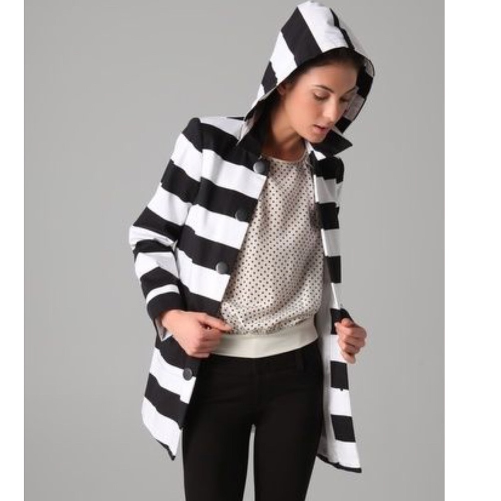 ALICE +OLIVIA Constance hooded stretch-cotton coat